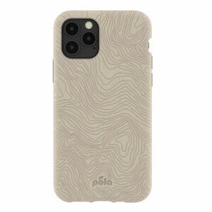 pala Beige Topographic Pattern Phone Case for Women